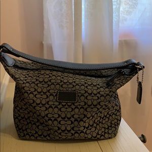Coach black and gray small purse